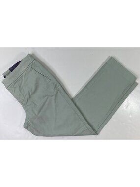NYDJ Womens Green Lift Tuck Technology Straight Leg Chino Pants Size 0